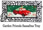 Sassafras Christmas Heritage Red Truck - 10 x 22 Insert Doormat