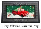 Sassafras Christmas Heritage Red Truck - 10 x 22 Insert Doormat