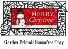 Sassafras Christmas Heritage Snowman Mat - 10 x 22 Insert Doormat