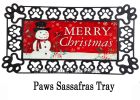 Sassafras Christmas Heritage Snowman Mat - 10 x 22 Insert Doormat