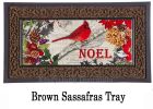 Christmas Meadow Sassafras Mat - 10 x 22 Insert Doormat