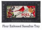 Christmas Meadow Sassafras Mat - 10 x 22 Insert Doormat