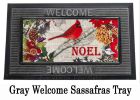 Christmas Meadow Sassafras Mat - 10 x 22 Insert Doormat