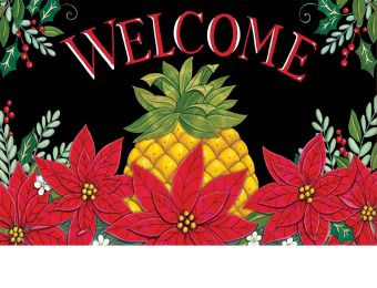 Indoor & Outdoor Christmas Pineapple Insert Doormat-18x30