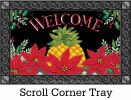 Indoor & Outdoor Christmas Pineapple Insert Doormat-18x30