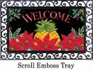 Indoor & Outdoor Christmas Pineapple Insert Doormat-18x30