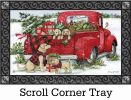 Christmas Puppies Indoor & Outdoor MatMate Insert - Doormat 18" x 30"