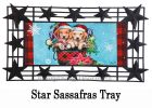 Christmas Puppy Bucket Sassafras Mat - 10 x 22 Insert Doormat