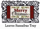 Christmas Sentiments Sassafras Mat - 10 x 22 Insert Doormat