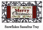 Christmas Sentiments Sassafras Mat - 10 x 22 Insert Doormat