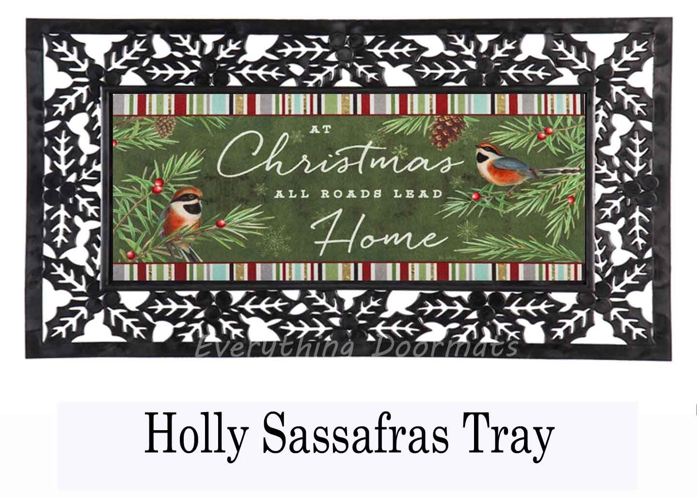 Sassafras Christmas Trad Mat 10 x 22 Insert Doormat