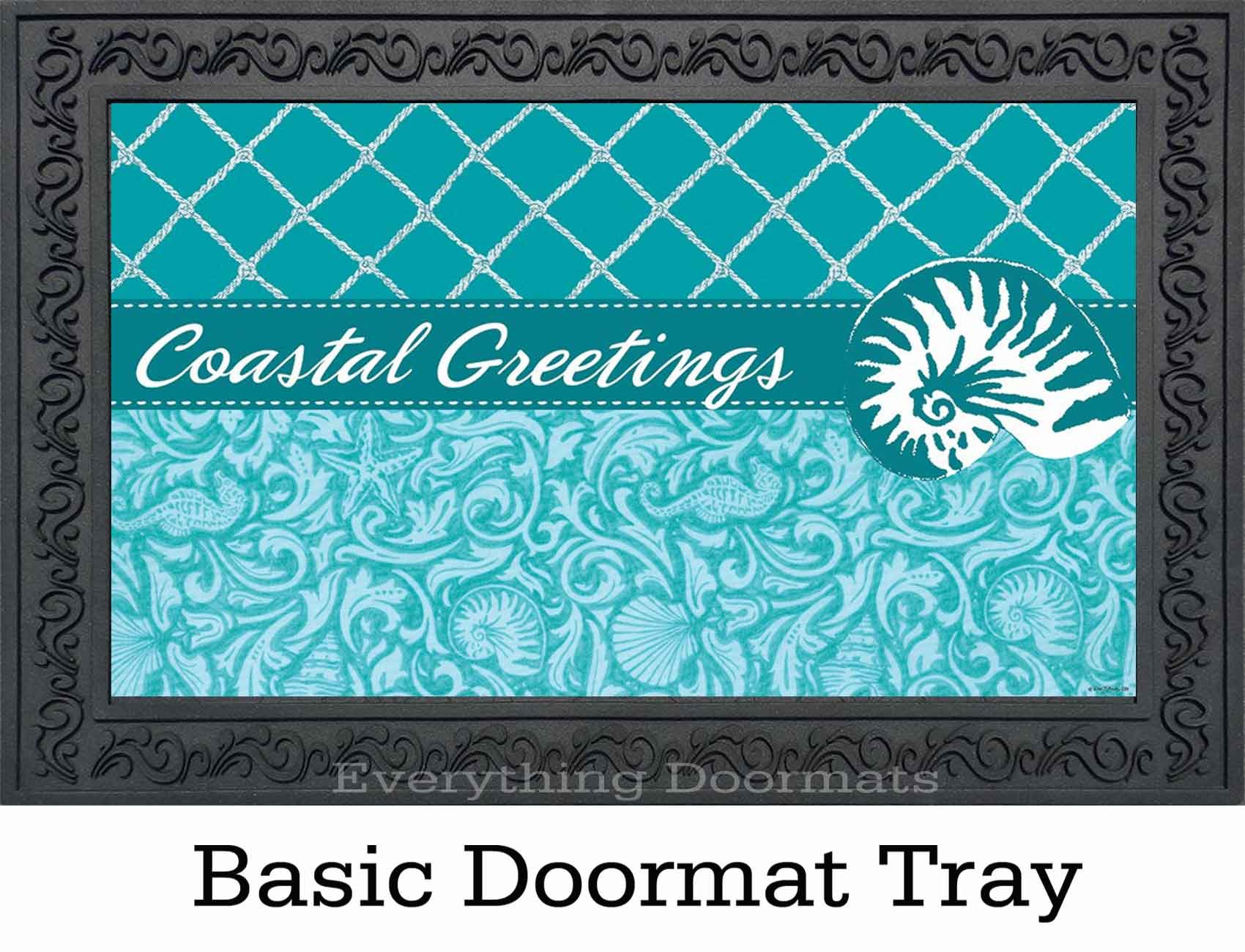 Indoor & Outdoor Coastal Greetings Insert Doormat-18x30