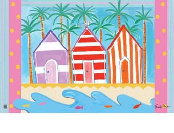 Colorful Cabanas Indoor & Outdoor MatMates Insert Doormat - 18" x 30"