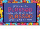 Indoor & Outdoor Colorful Crosses MatMate Doormat - 18 x 30