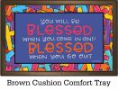 Indoor & Outdoor Colorful Crosses MatMate Doormat - 18 x 30