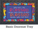 Indoor & Outdoor Colorful Crosses MatMate Doormat - 18 x 30