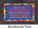 Indoor & Outdoor Colorful Crosses MatMate Doormat - 18 x 30