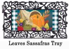 Cornucopia with Checks Sassafras Mat - 10 x 22 Insert Doormat