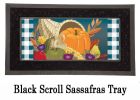 Cornucopia with Checks Sassafras Mat - 10 x 22 Insert Doormat