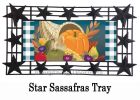 Cornucopia with Checks Sassafras Mat - 10 x 22 Insert Doormat