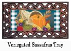 Cornucopia with Checks Sassafras Mat - 10 x 22 Insert Doormat