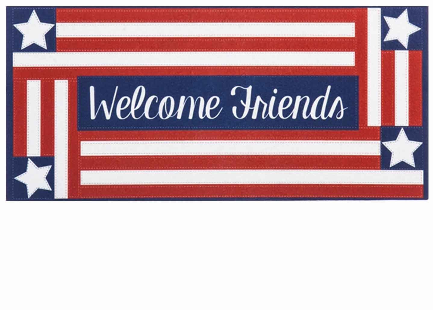 Sassafras Country Patriotic Mat 10 X 22 Insert Doormat