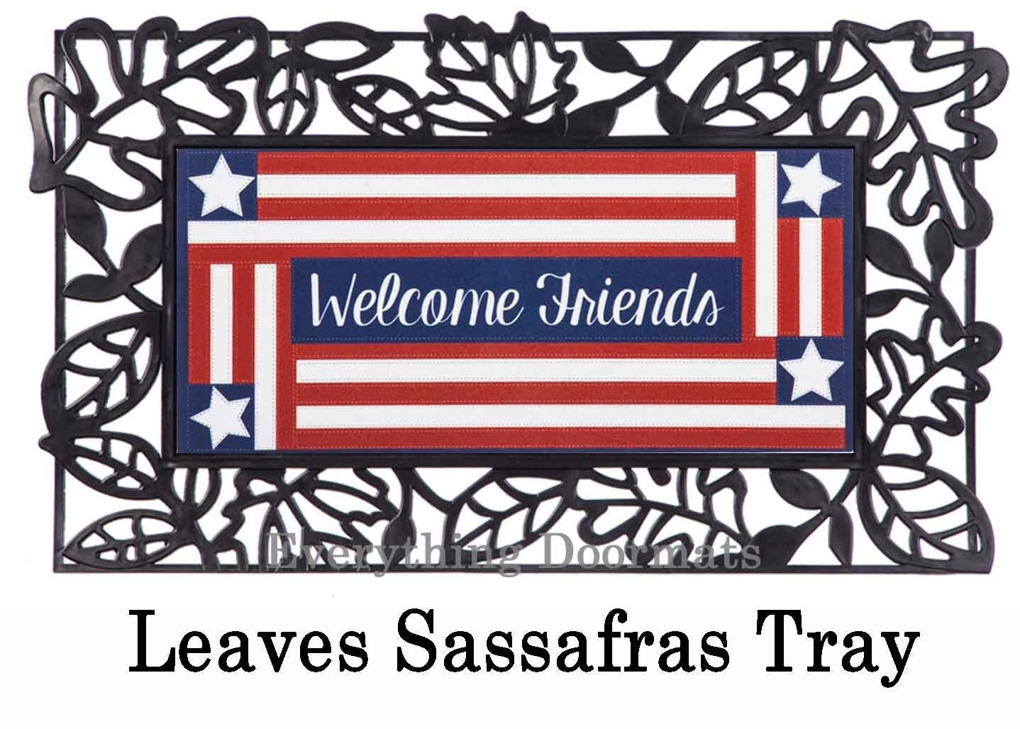 Sassafras Country Patriotic Mat 10 x 22 Insert Doormat