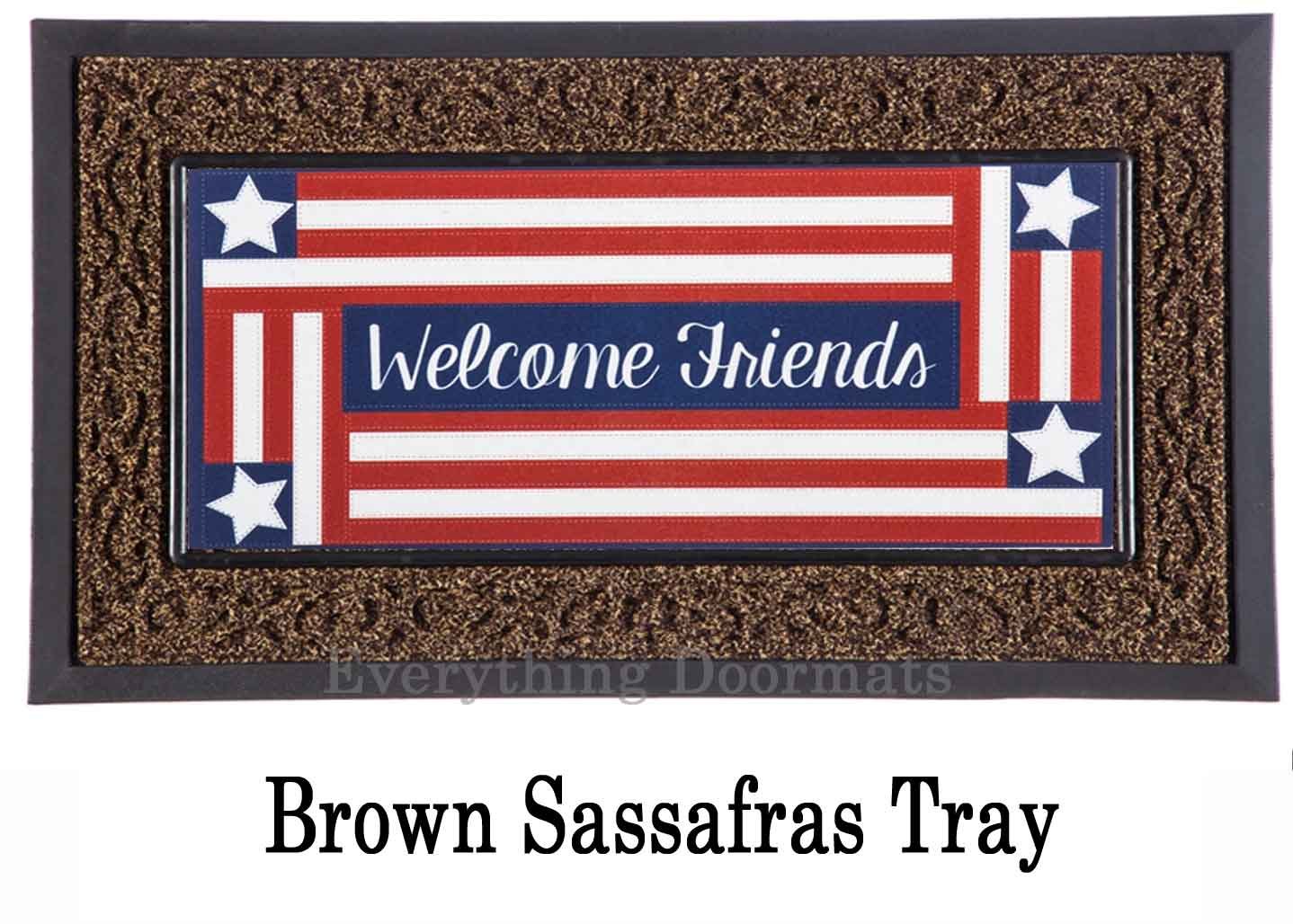 Sassafras Country Patriotic Mat 10 X 22 Insert Doormat