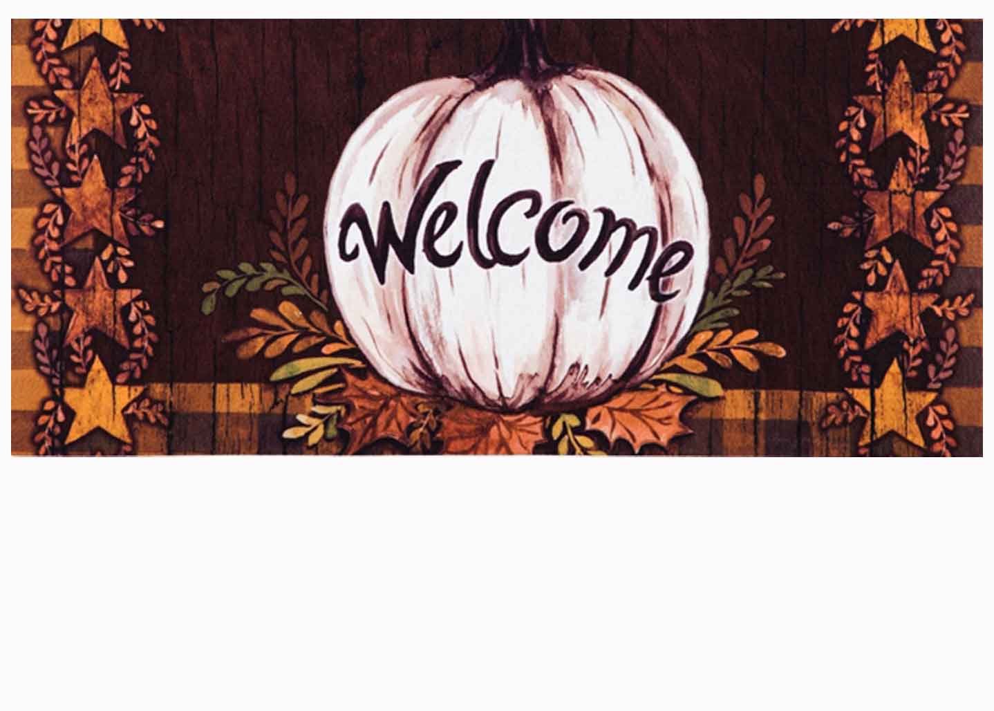 Fall Camper Welcome Sassafras Mat - 10 x 22 Insert Doormat