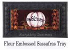 Sassafras Country Pumpkin Mat - 10 x 22 Insert Doormat