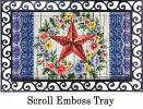 Trellis Embossed Summer Country Star Doormat - 19 x 30