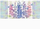 Delphiniums Sassafras Mat - 10 x 22 Insert Doormat