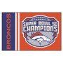 Denver Broncos Super Bowl 50 Starter Doormat - 19x30