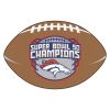 Denver Broncos Super Bowl 50 Ball Shaped Area Rugs