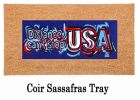 Distance Can't Stop the USA Sassafras Mat - 10 x 22 Insert Doormat