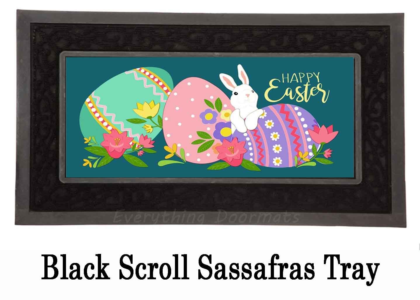 Sassafras Easter Bunny & Eggs Switch Doormat 10 x 22 Insert