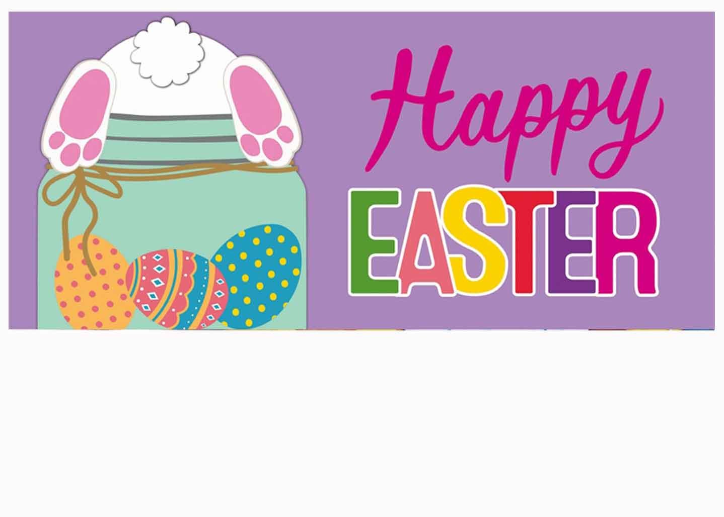 Easter Bunny Mason Jar Sassafras Mat 10 x 22 Insert Doormat