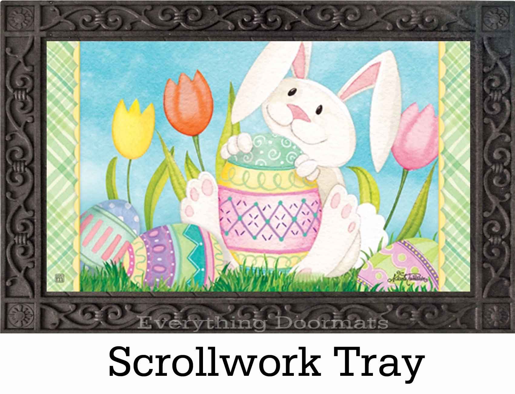 Indoor & Outdoor Easter Bunny's Here MatMate Doormat 18x30