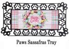 Easter Floral Wreath Sassafras Mat - 10 x 22 Insert Doormat