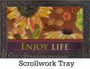 Hatch Embossed Enjoy Life Dimensions Doormat - 19 x 30