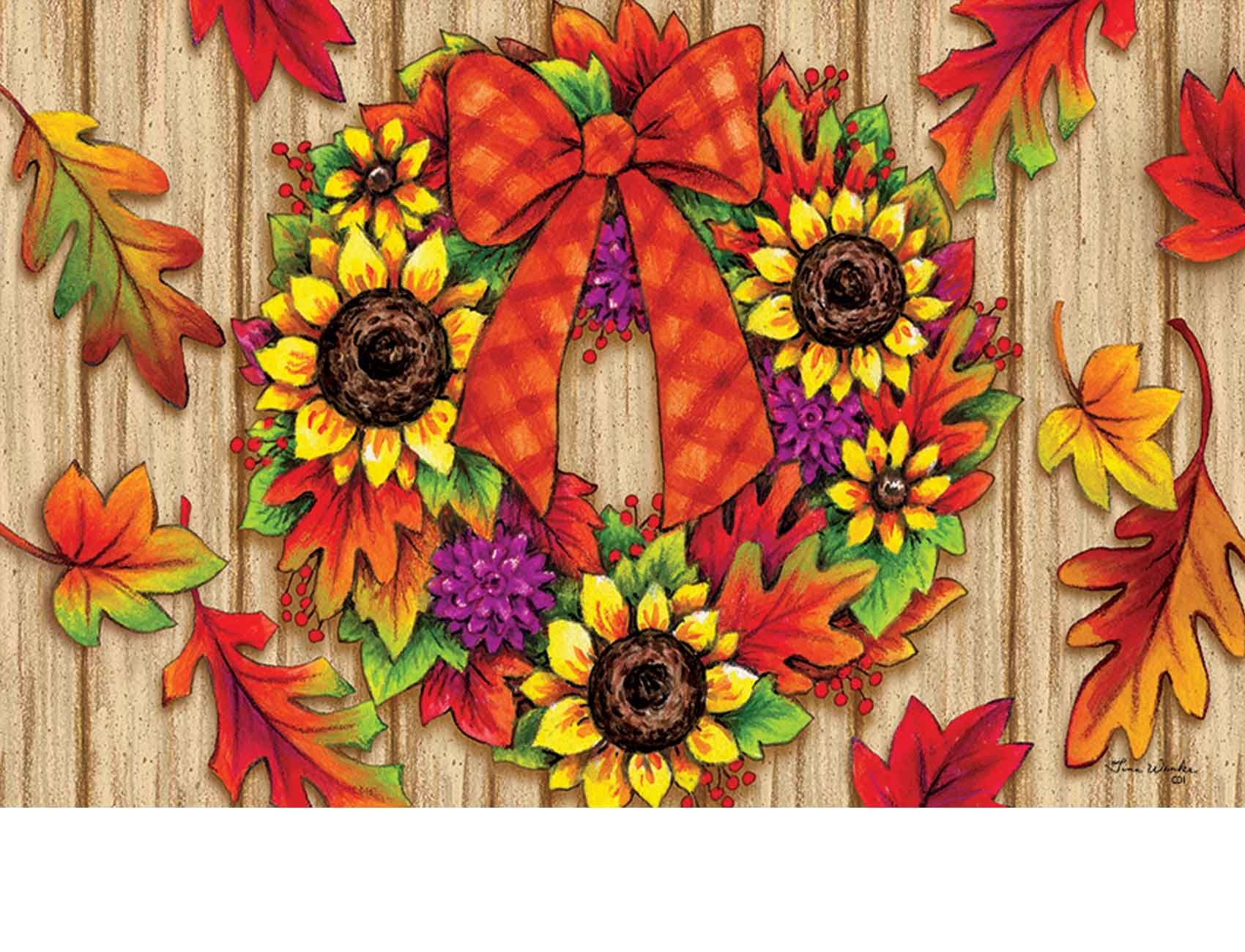 Indoor & Outdoor Fall Adirondack Insert Doormat 18x30