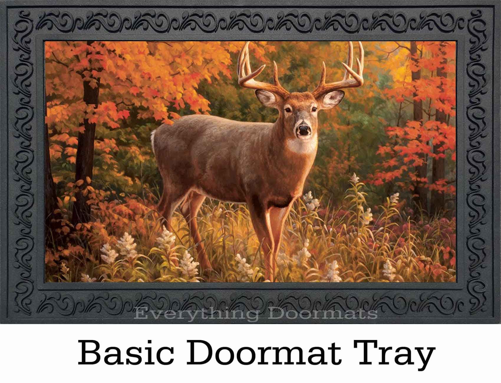 Indoor & Outdoor Fall Buck Insert Doormat 18x30