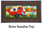 Fall Camper Welcome Sassafras Mat - 10 x 22 Insert Doormat