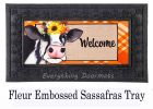Fall Cow Sassafras Mat - 10 x 22 Insert Doormat