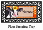 Fall Cow Sassafras Mat - 10 x 22 Insert Doormat