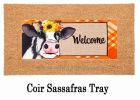 Fall Cow Sassafras Mat - 10 x 22 Insert Doormat