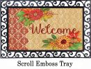 Indoor & Outdoor Fall Damask Insert Doormat - 18x30