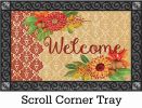 Indoor & Outdoor Fall Damask Insert Doormat - 18x30