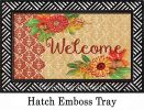 Indoor & Outdoor Fall Damask Insert Doormat - 18x30