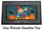 Fall Fella Scarecrow Sassafras Mat - 10 x 22 Insert Doormat